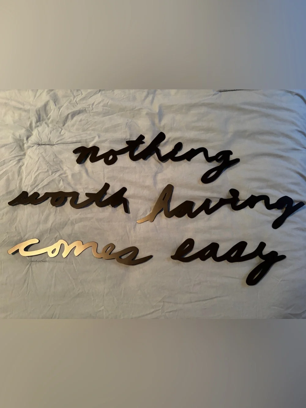 Metal Script Wall Art 